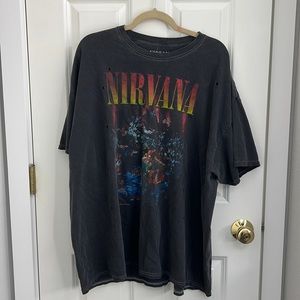 Oversized Distressed Nirvana T-Shirt!